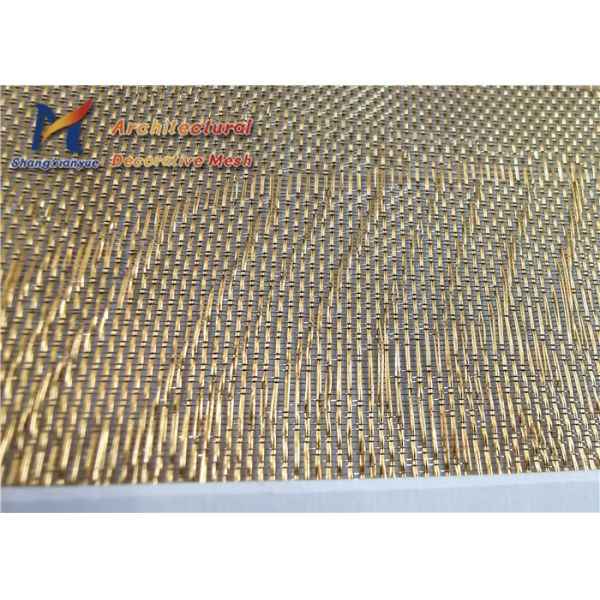 Tempered Laminated Glass Fabric Indoor Dividers 0.6mm Aluminum Wire Mesh Panels