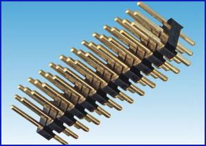 China Spacing2.54mm Round hole Female and pin header Connector Black on sale