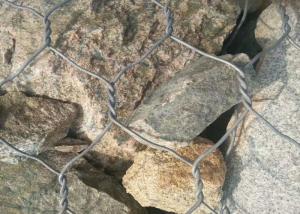 China Hot Dipped Galvanized  80*100mm 2m X 1m X 1m Galvanized Stone Wall Gabion Mesh Cage Gabion Mesh Cages on sale