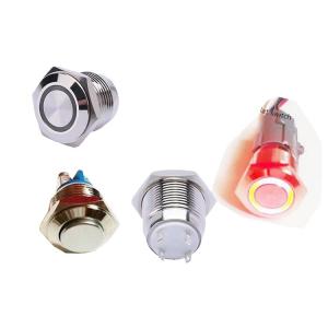 Best 16mm illuminated stainless steel push button switch turn button switch wholesale