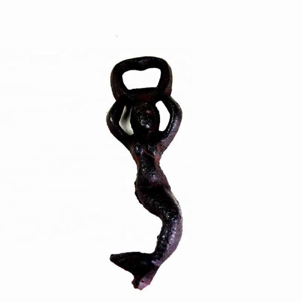 Cheap Customized Mermaid Cast Iron Wine Bottle Opener For Bar for sale