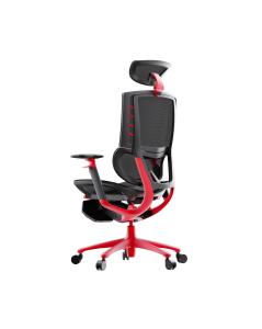 China PA Castor Ergonomic Leather Desk Chair Height Adjusting Arm Desk Chair With Foot Support on sale