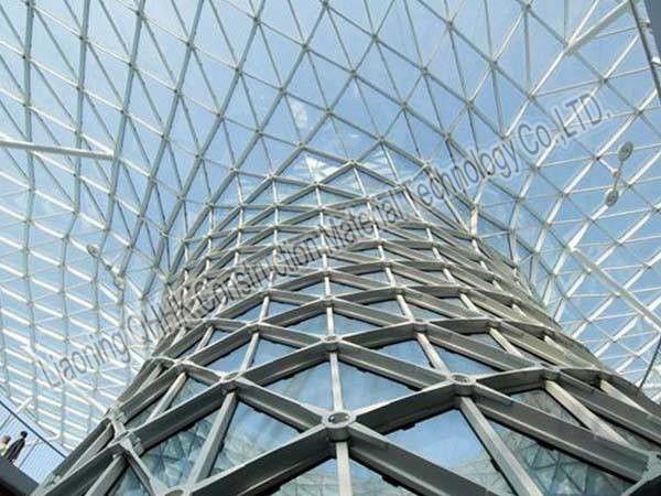 Cheap Metal Building Curved Steel Roof Trusses High Anti Rust Performance for sale