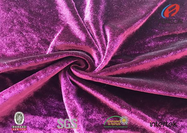 Cheap 50D FDY 4 Way Stretch 1.5mm pile KS Korea spandex Velvet Fabric for Garment for sale
