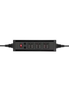 China Customized Desk Mount Power Strip , Smart Wall Mount Power Strip Wire Grommet Connection on sale