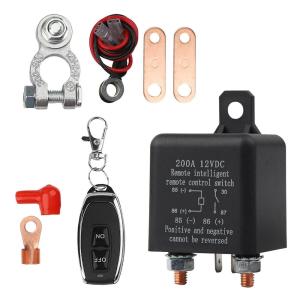 China 200A 12V Remote Control Battery Isolator Relay Start On / Off For Car Power Switch on sale