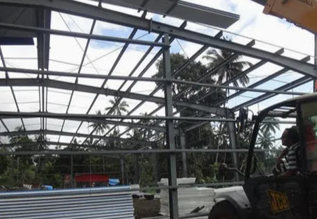 Steel Frame Construction Prefabricated Workshop Metal Building