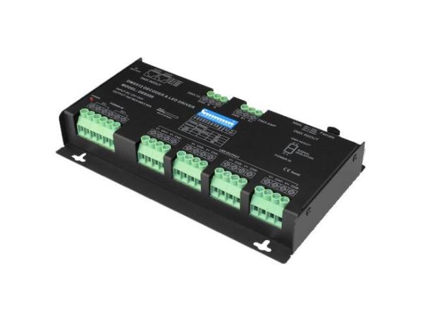 Cheap High Frequency 8 Channel DMX Controller , 8bit / 16bit DMX Controller For LED Lights for sale
