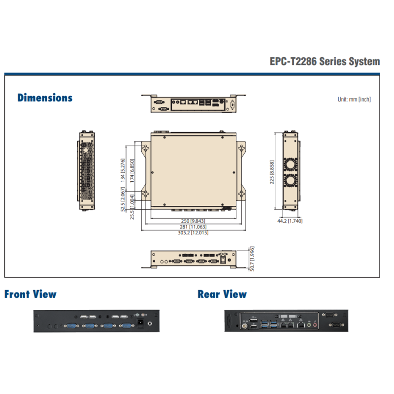 -Advantech- Embedded PCs EPC-T2000 Series EPC-T22857A-00Y1E new and 100% Original