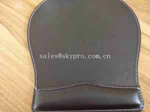 Best OEM Customized Printing Office PU Leather Mouse Mat Fashion Computer Mouse Pad wholesale