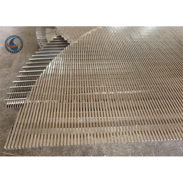 200 Micron Johnson Wedge Wire Screen Stainless Steel Flat Coanda Screen