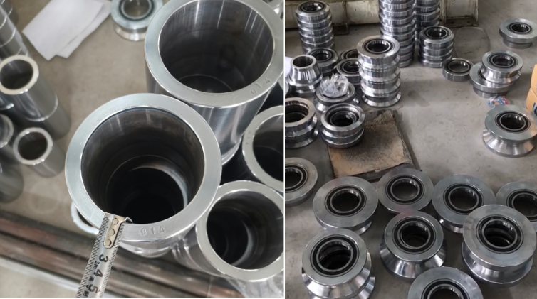 Rollers of the double layer machine