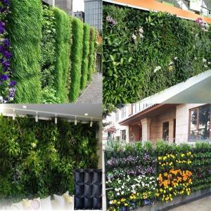 Best PE Fabric Reusable Hanging Flower Bags , Vertical Garden Planters For Vegetable wholesale