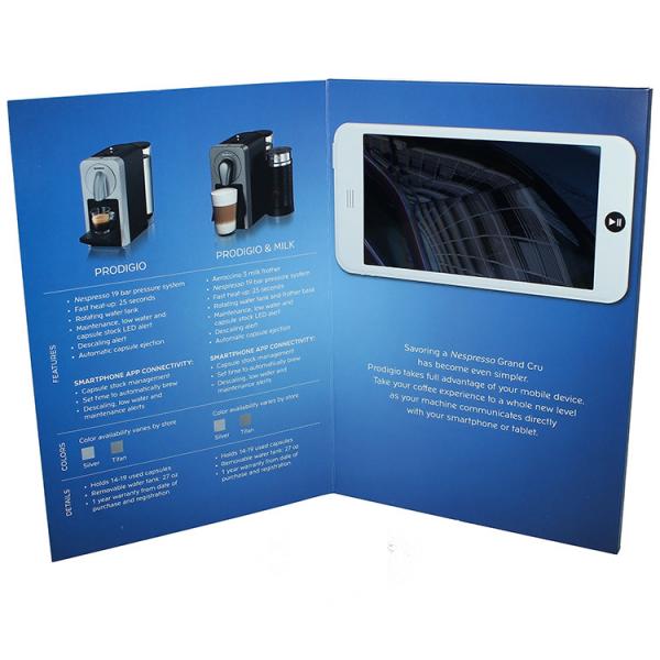 Cheap Free sample limited Video in Folder Factory Supply Custom 10 inch Touch Screen  wifi Video Brochure With Your APP for sale