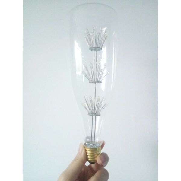 New arrival led firework lamps beer bottle type led light bulbs E27 E26