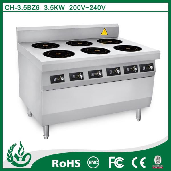 Cheap Heavy Duty Electric Induction Multi Cooker Stove With 6 Burner Easy Operate for sale
