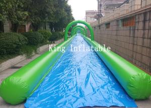 China Outdoor Giant PVC Inflatable Slip N Slide / Water Slide the city 100m city slide For Adults on sale
