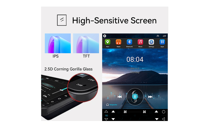 GPS Navigation Tesla Style Vertical Screen Android For Toyota Prado Lexus