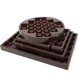 Custom 16 Cavity Plastic Chocolate Packaging PS Chocolate Packaging Tray
