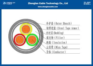 China Flexible 0.6/1KV 3 Core Armoured Cable , PVC Insulated Low Voltage Outdoor Cable Area:3*2.5~3*500mm2 on sale