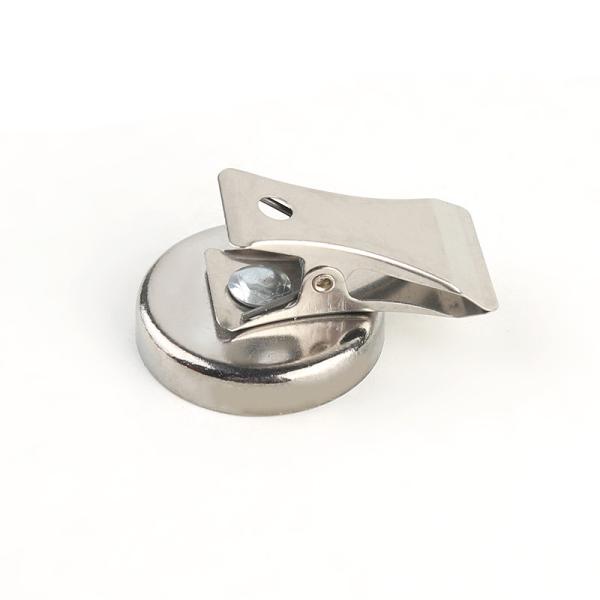 Cheap Round Base D36 Ferrite Neodymium Pot Magnet With Clip for sale