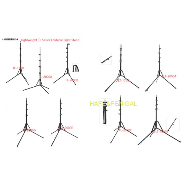 Aluminum Alloy Foldable Light Stand,2.5-4kg Capacity For Studio Or Outdoor Shooting