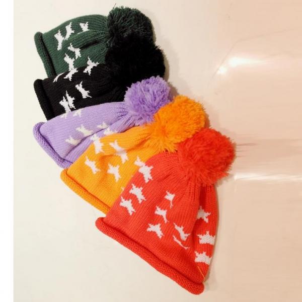 Cheap 2017 Yiwu Custom Wholesale Solid Color Crochet Beanie Knitted Pom Pom Beanie Hats Caps for kids for sale
