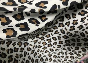 Best Custom Printed Double Knit Fabric Panther Print With Wet Screen Printing wholesale