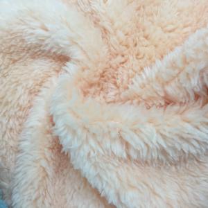 Best 330GSM Knitting 160CM Double Plush Polyester Fabric wholesale