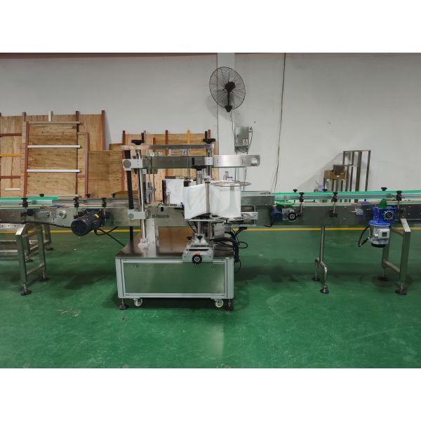 25KW Shampoo Laundry Detergent Production Line with Double Side Labeling and Capping