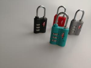 Best Popular TSA Travel Locks Colorful Three Digit Combination Lock 28.1g Weight wholesale