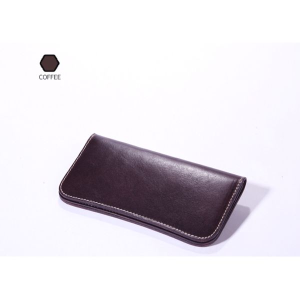 Vintage Leather Wallets for Women Classical Long Leather Wallets for Men