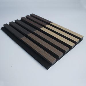 Best Nontoxic Fireproof Timber Veneer Panels , Lightweight Slatted Wall Cladding wholesale