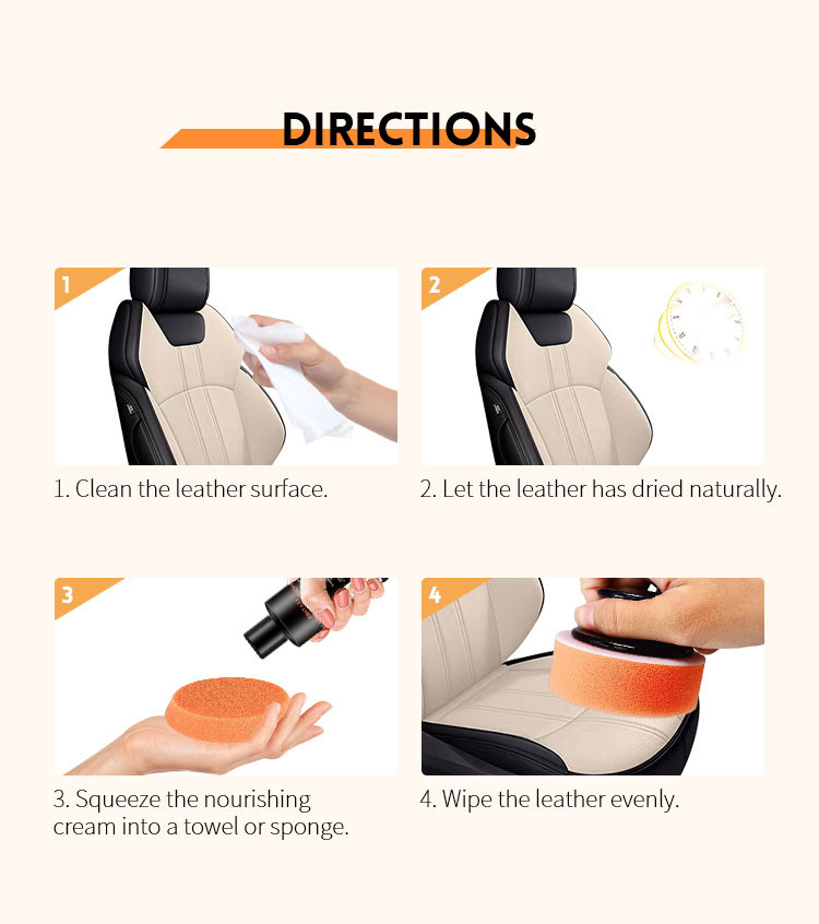 Premium Car Wax PU Leather Care Kit Shoe Nourishing Cream ISO9001 Certificated