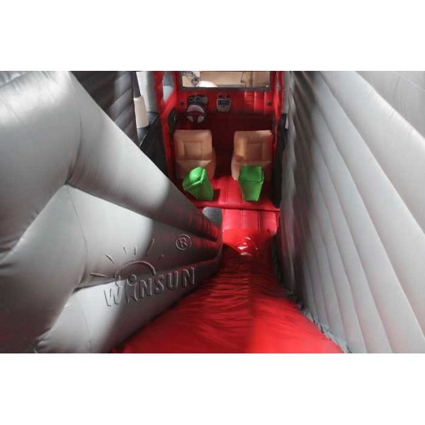 Commercial Grade Inflatable Dry Slide 13.7x4.5m Garbage Truck Style