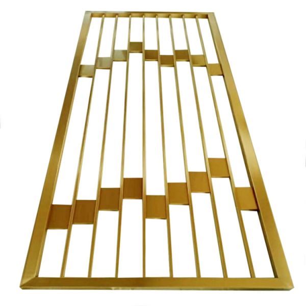 Modern style metal material gold decorative screen room divider