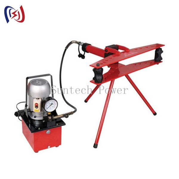 Strok 120mm - 380mm Hydraulic Pipe Bender Red Transmission Line Stringing Tools