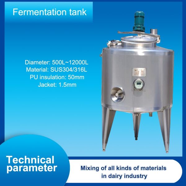 Cylindrical Shape Pu Insulation 10000l Stainless Steel Wine Fermentation Tanks