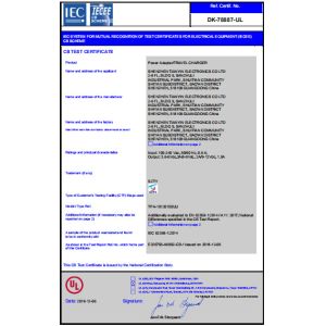 Shenzhen Tianyin Electronics Co., Ltd. Certifications