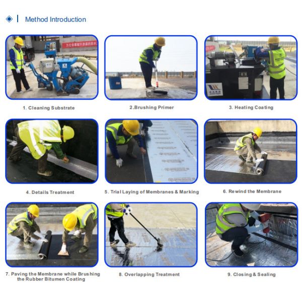 Bondsure® S-CLF Self Adhesive Waterproofing Membrane NS ND Type Super Tensile Strength