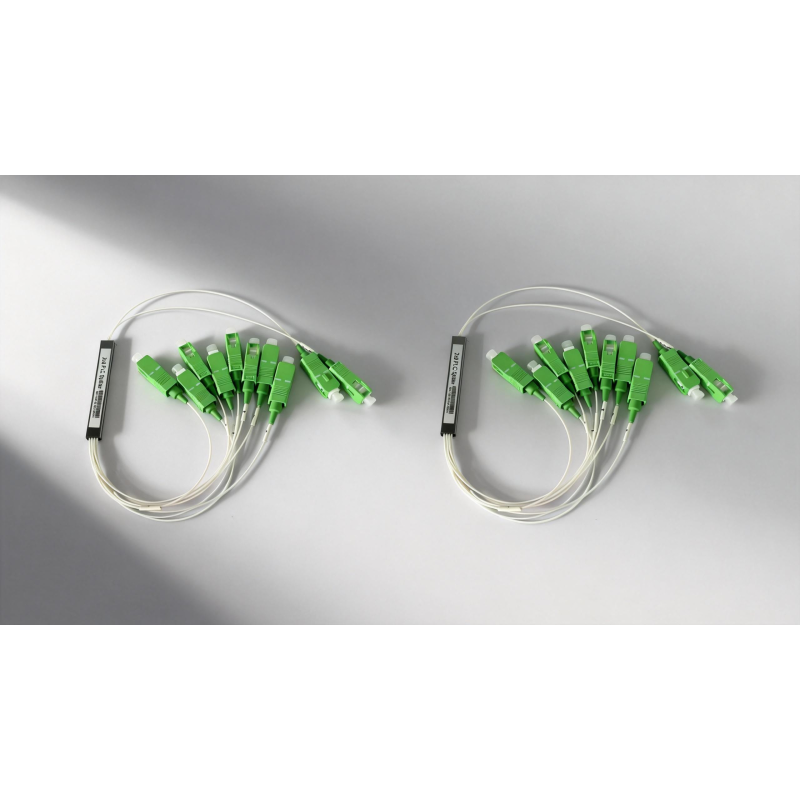 2x8 Fiber Optic PLC Splitter Micro Type Low Insertion Loss