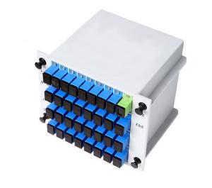 Single Mode Fiber Optic PLC Splitter SC PC 1x32 Cassette Type Fiber Coupler