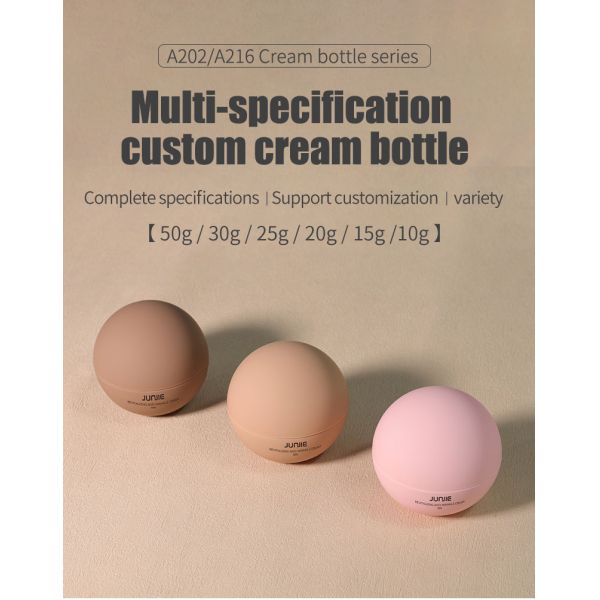 10ml-200ml Red Plastic for Ball Shape Wide-Mouth Empty Container 8oz Logo Hair Butter Body Scrub for Hair Care PP for Cosmetic