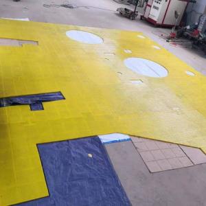 China ZP275 Rotary Table Anti Slip Mat Yellow PU Apply For Oilfield Drilling on sale