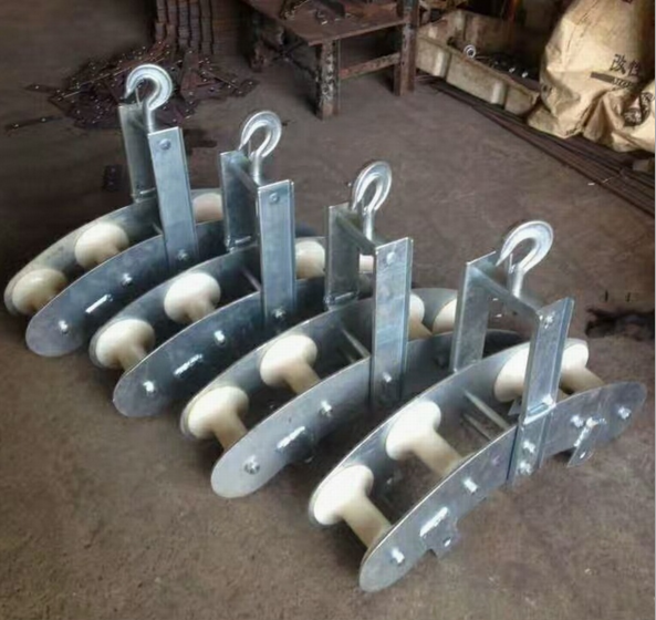 10KN Quadrant Cable Block Strining Pulley Block For Stringing The Fiber Optic Cable