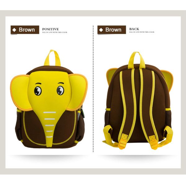 Eco Friendly Kids Elephant Backpack , Mini Backpacks For Toddlers