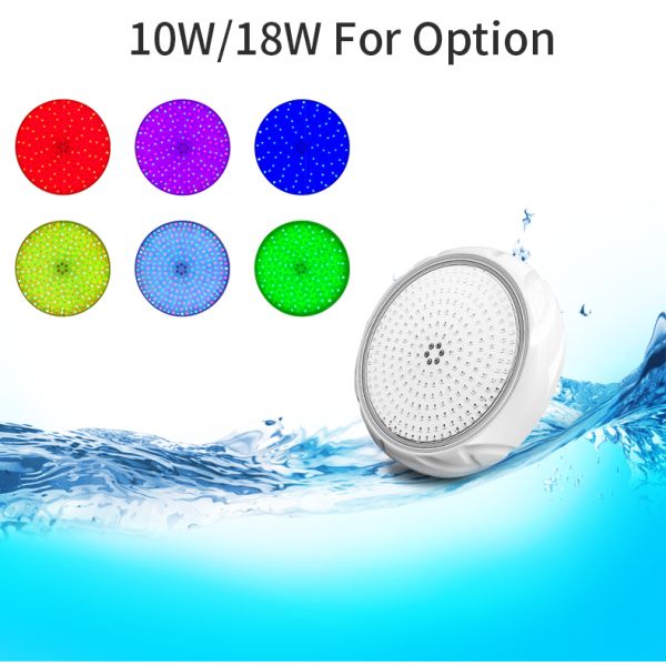 RGB Durable Concrete Pool Light WiFi Control Surface Mounted