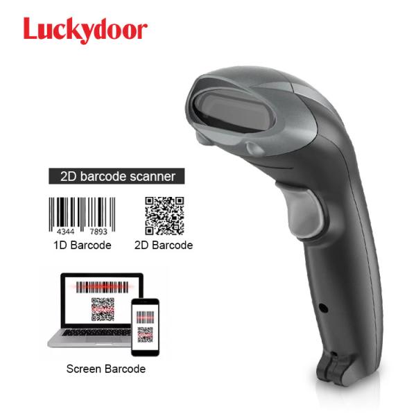 Cheap 1D And 2D Corded Barcode Reader Fast Scanning Handheld QR Code Scanner With Stand for sale