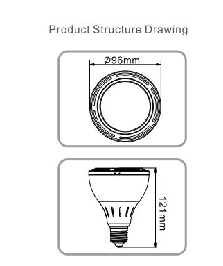 LED Par Light PAR30Fan