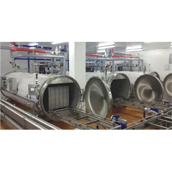 Automatic Open Door Spray Autoclave for Packaged Food & Canned Food